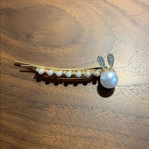 ❤️Rabbit Pearl gold hairpin❤️